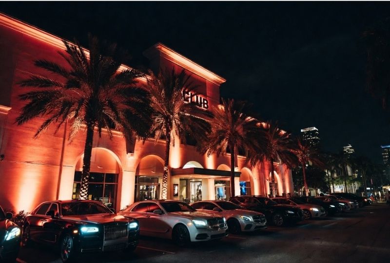 Fort Lauderdale strip club nightlife scene with luxury bachelor party atmosphere
